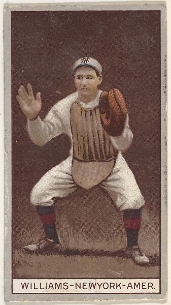Williams, New York, American League, from the Brown Background series (T207) for the American Tobacco Company, Issued by American Tobacco Company, Commercial lithograph
