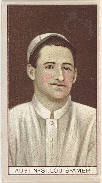 Austin, St. Louis, American League, from the Brown Background series (T207) for the American Tobacco Company, Issued by American Tobacco Company, Commercial lithograph