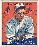Charley Gehringer, Detroit Tigers, from the Big League Chewing Gum series (R320) for the Goudey Gum Company, Goudey Gum Company, Commercial color lithograph