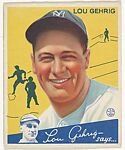 Lou Gehrig, New York Yankees, from the Big League Chewing Gum series (R320) for the Goudey Gum Company, Goudey Gum Company, Commercial color lithograph