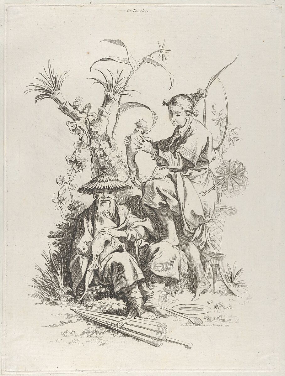 Touch, François Boucher (French, Paris 1703–1770 Paris), Etching and engraving 