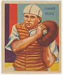 Jimmie Foxx, from the Diamond Stars series (R327) for the National Chicle Gum Company, National Chicle Gum Company, Cambridge, Massachusetts, Commercial color lithograph