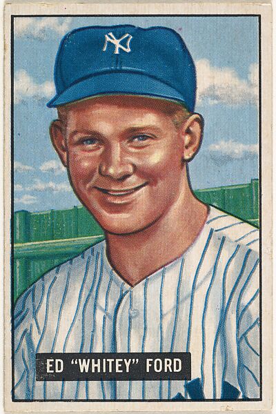 Ed "Whitey" Ford, Pitcher, New York Yankees, from Picture Cards, series 5 (R406-5) issued by Bowman Gum, Issued by Bowman Gum Company, Commercial color lithograph
