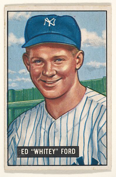 Ed "Whitey" Ford, Pitcher, New York Yankees, from Picture Cards, series 5 (R406-5) issued by Bowman Gum, Issued by Bowman Gum Company, Commercial color lithograph 