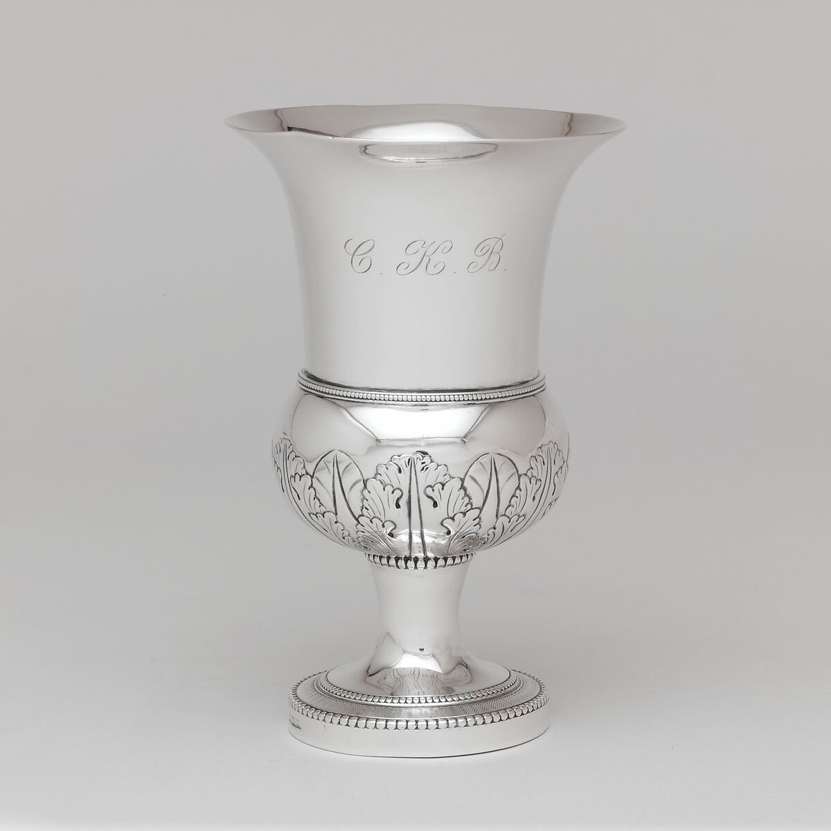 Goblet, Anthony Rasch (ca. 1778–1858), Silver, American 