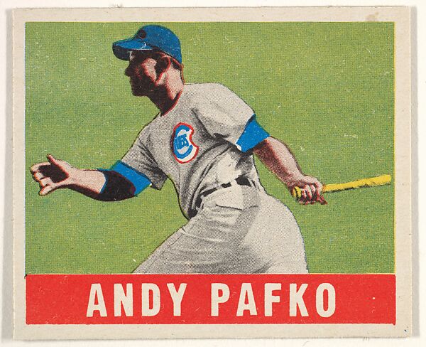 Andy Pafko, Chicago Cubs, from the All-Star Baseball series (R401-1), issued by Leaf Gum Company