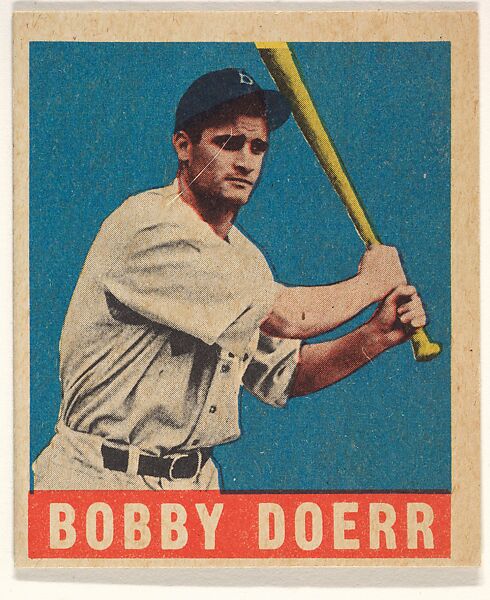 Bobby Doerr, Boston Red Sox, from All-Star Baseball series (R401-1), issued by Leaf Gum Company, Leaf Gum, Co., Chicago, Illinois, Commercial chromolithograph 
