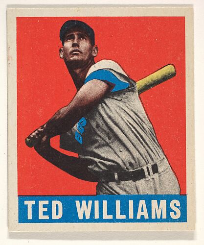 Ted Williams, Boston Red Sox, from the All-Star Baseball series (R401-1), issued by Leaf Gum Company