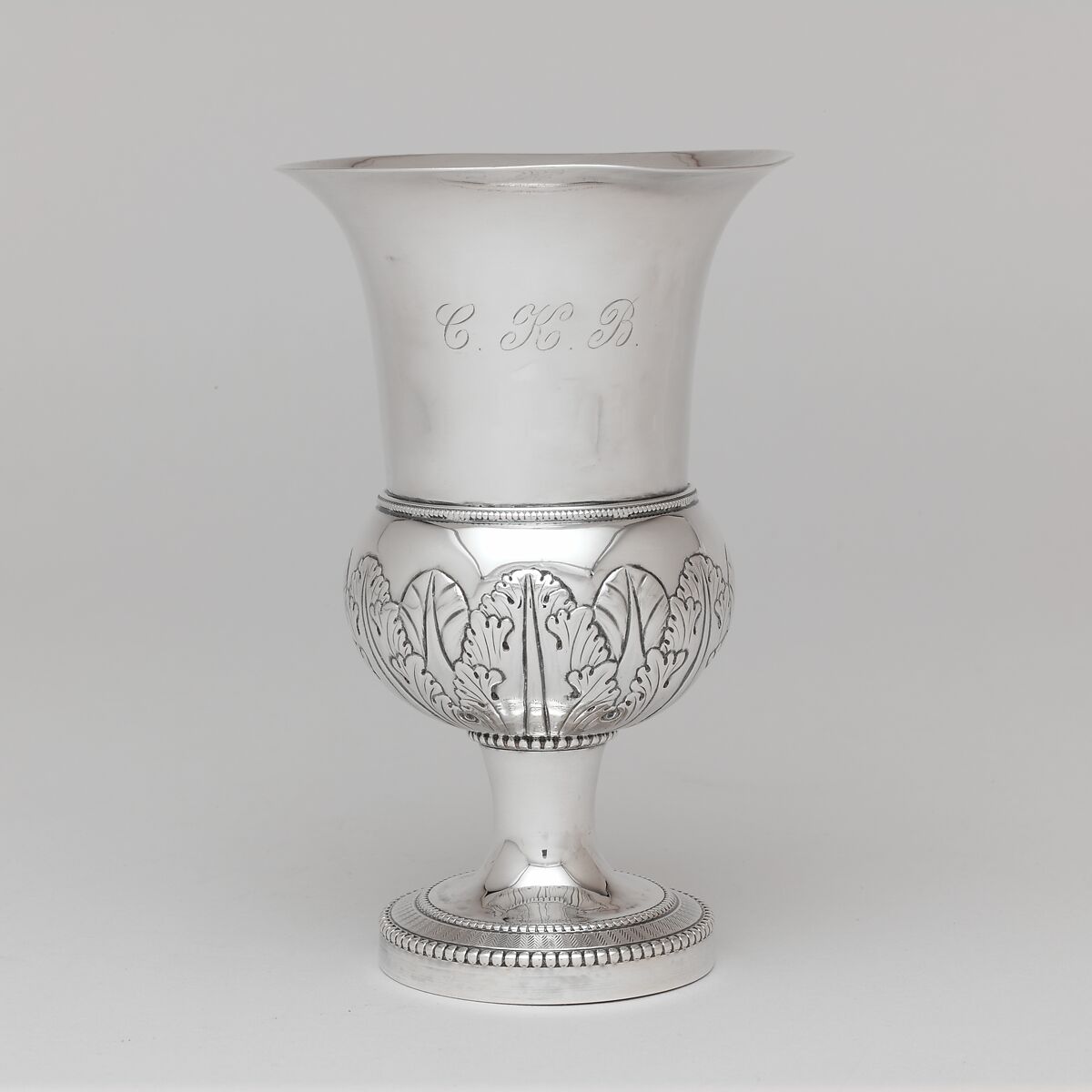 Goblet, Anthony Rasch (ca. 1778–1858), Silver, American 