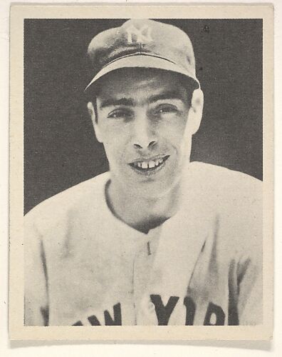 Joe DiMaggio, from the Play Ball America series (R334), issued by Gum, Inc.