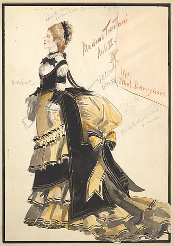 Costume Design for 'Madame Trentoni', Act II