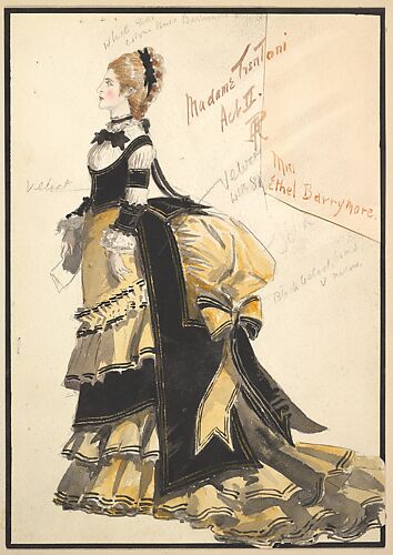 Costume Design for Madame Trentoni, Act II, from the play 