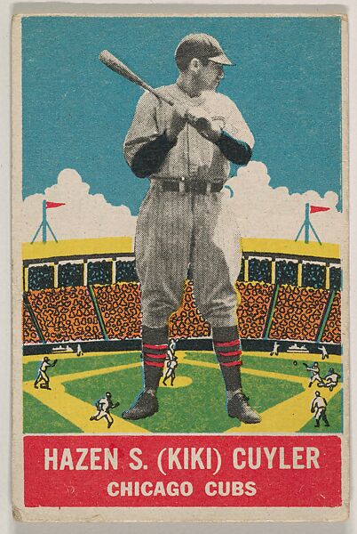 Hazen S. (Kiki) Cuyler, Chicago Cubs, DeLong Gum Company, Boston, Massachusetts (American), Commercial color lithograph 