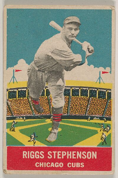 Riggs Stephenson, Chicago Cubs, DeLong Gum Company, Boston, Massachusetts (American), Commercial color lithograph 