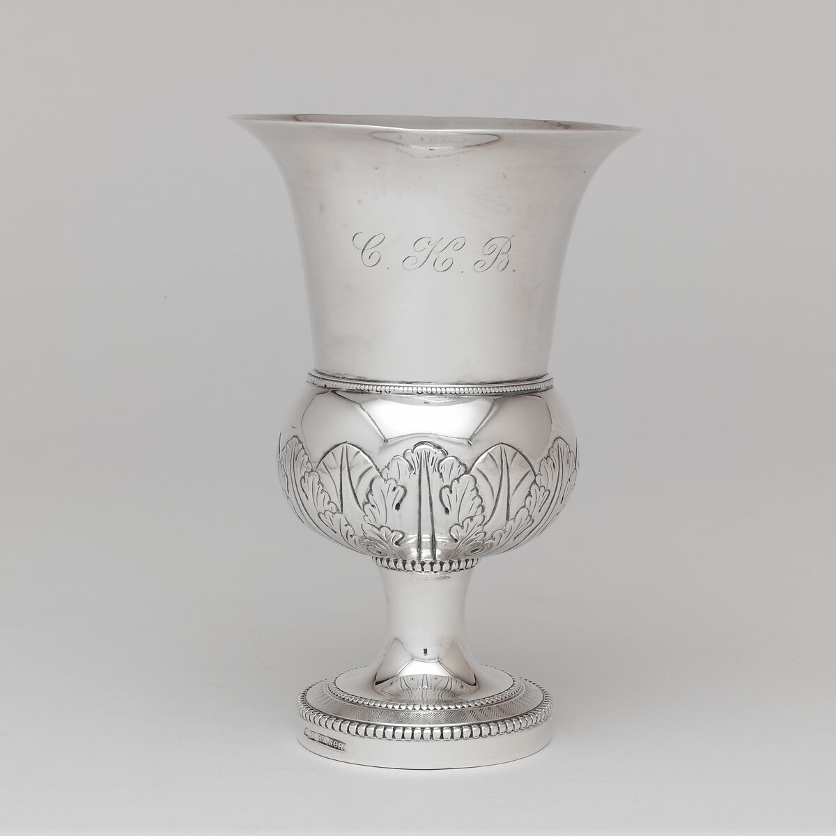 Goblet, Anthony Rasch (ca. 1778–1858), Silver, American 