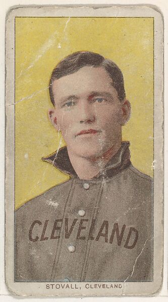 Stovall, Cleveland, from the White Border series (T206) for the American Tobacco Company, Issued by American Tobacco Company, Commercial lithograph