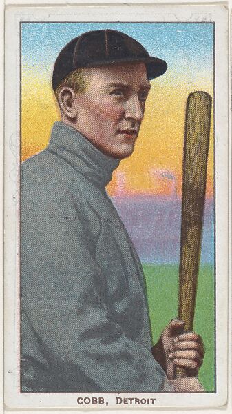 Cobb, Detroit, American League, from the White Border series (T206) for the American Tobacco Company, Issued by American Tobacco Company, Commercial lithograph