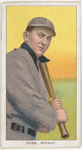 Cobb, Detroit, American League, from the White Border series (T206) for the American Tobacco Company, Issued by American Tobacco Company, Commercial lithograph