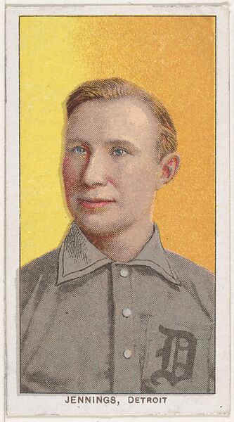 Jennings, Detroit, American League, from the White Border series (T206) for the American Tobacco Company, Issued by American Tobacco Company, Commercial lithograph