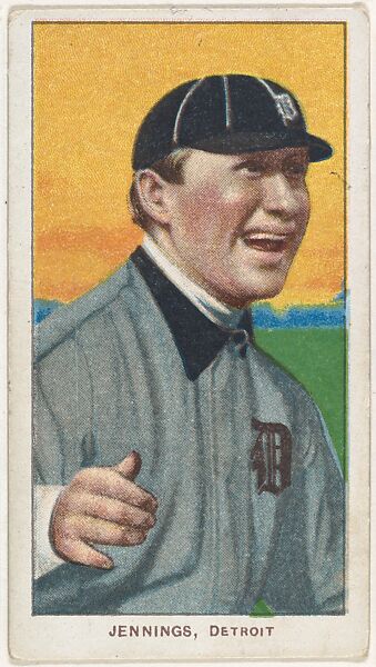 Jennings, Detroit, American League, from the White Border series (T206) for the American Tobacco Company, Issued by American Tobacco Company, Commercial lithograph
