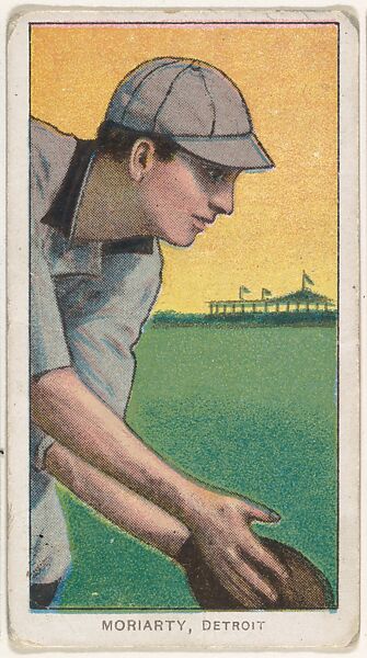 Moriarty, Detroit, American League, from the White Border series (T206) for the American Tobacco Company, Issued by American Tobacco Company, Commercial lithograph