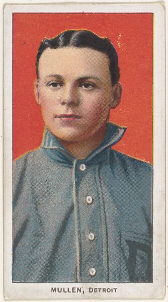 Mullen, Detroit, American League, from the White Border series (T206) for the American Tobacco Company, Issued by American Tobacco Company, Commercial lithograph