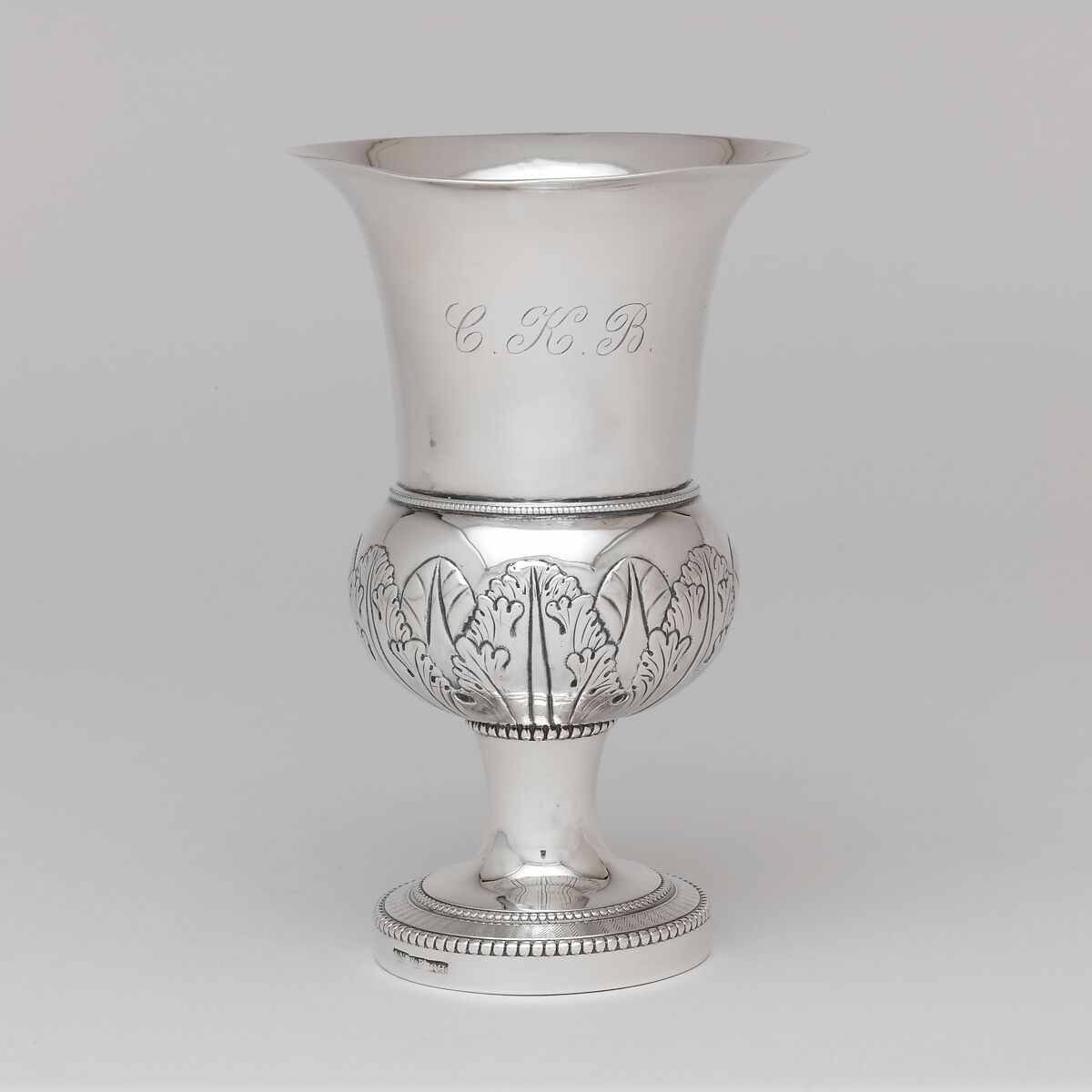 Goblet, Anthony Rasch (ca. 1778–1858), Silver, American 