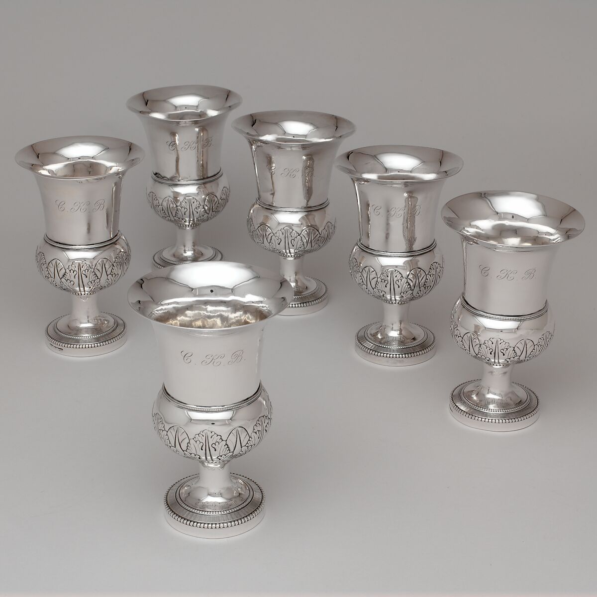 Goblet, Anthony Rasch (ca. 1778–1858), Silver, American