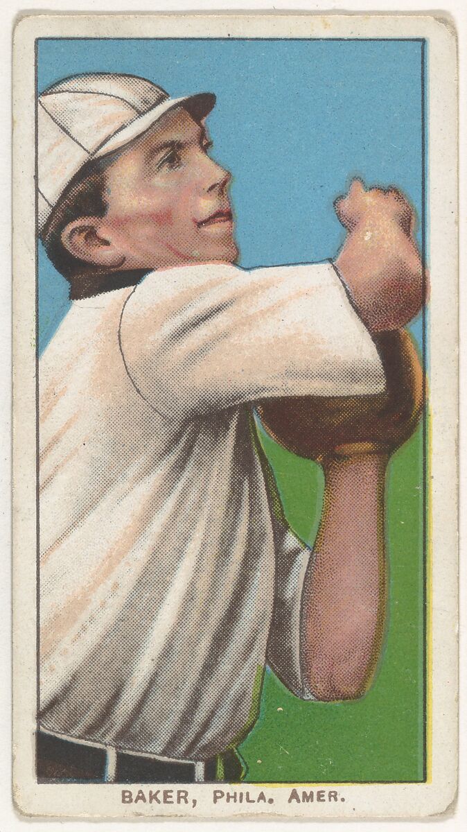 Baker, Philadelphia, American League, from the White Border series (T206) for the American Tobacco Company, Issued by American Tobacco Company, Commercial color lithograph 