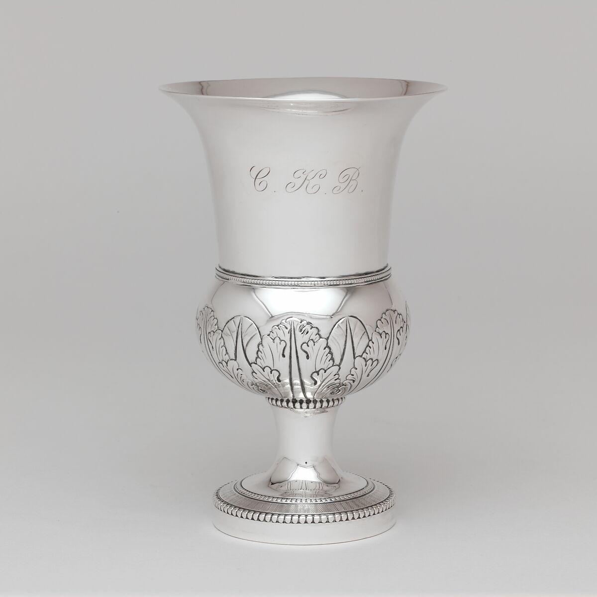 Goblet, Anthony Rasch (ca. 1778–1858), Silver, American 