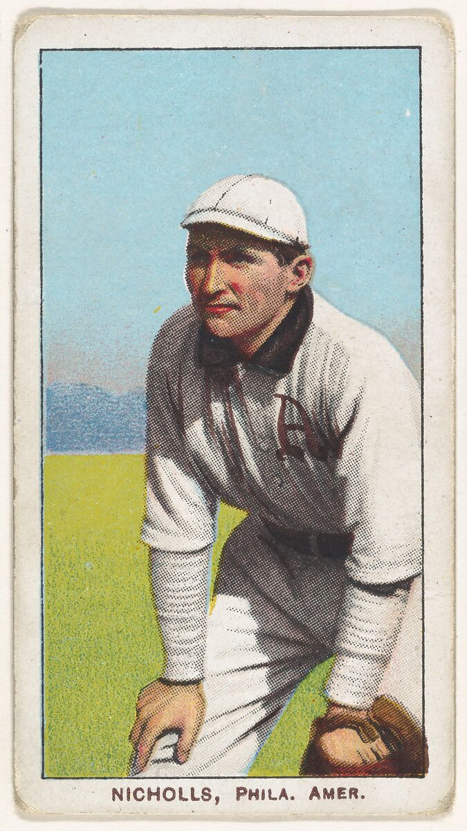 Nicholls, Philadelphia, American League, from the White Border series (T206) for the American Tobacco Company, Issued by American Tobacco Company, Commercial color lithograph 