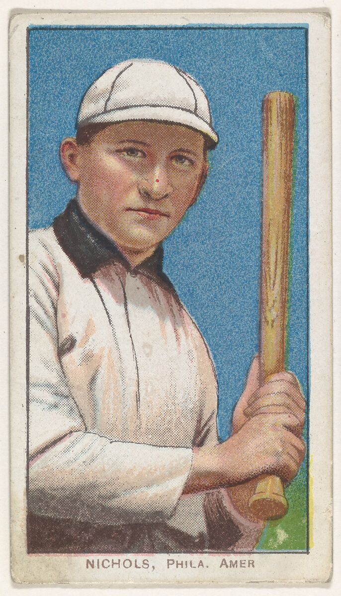 Nichols, Philadelphia, American League, from the White Border series (T206) for the American Tobacco Company, Issued by American Tobacco Company, Commercial color lithograph 