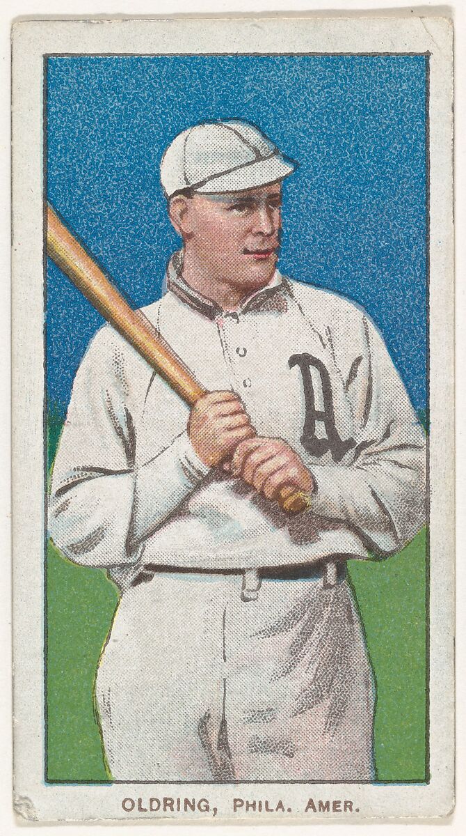 Oldring, Philadelphia, American League, from the White Border series (T206) for the American Tobacco Company, Issued by American Tobacco Company, Commercial color lithograph 