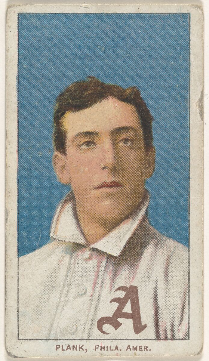 Plank, Philadelphia, American League, from the White Border series (T206) for the American Tobacco Company, Issued by American Tobacco Company, Commercial color lithograph 