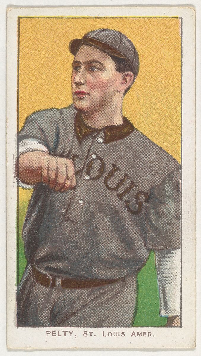 Pelty, St. Louis, American League, from the White Border series (T206) for the American Tobacco Company, Issued by American Tobacco Company, Commercial lithograph 