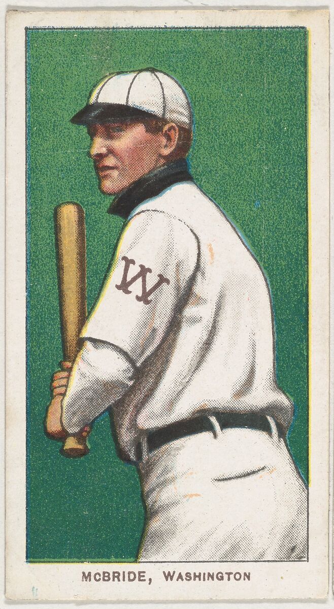 McBride, Washington, American League, from the White Border series (T206) for the American Tobacco Company, Issued by American Tobacco Company, Commercial lithograph 