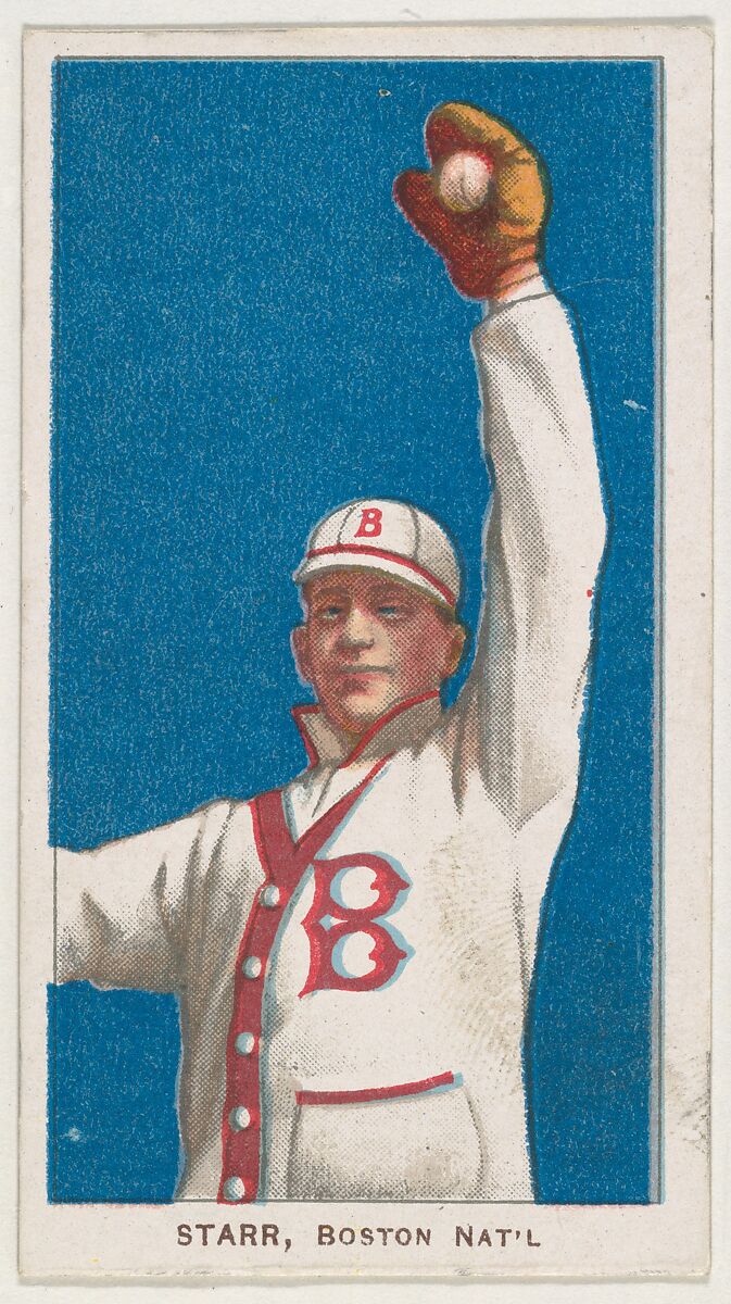 Starr, Boston, National League, from the White Border series (T206) for the American Tobacco Company, Issued by American Tobacco Company, Commercial lithograph 