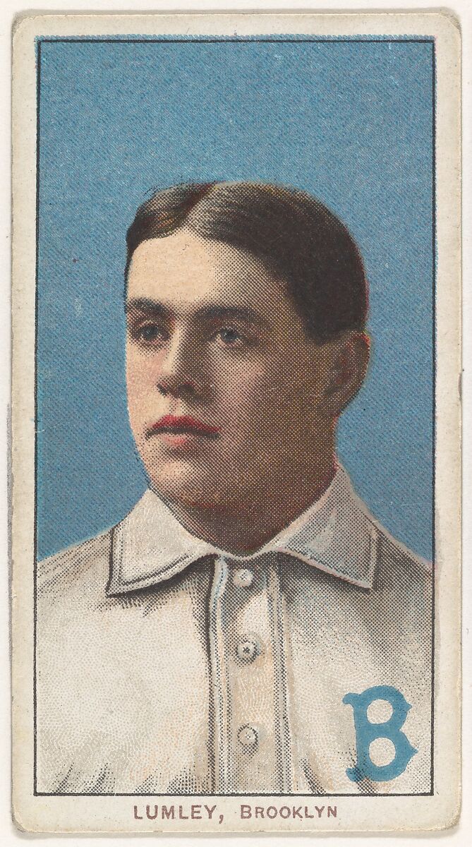 Lumley, Brooklyn, National League, from the White Border series (T206) for the American Tobacco Company, Issued by American Tobacco Company, Commercial lithograph