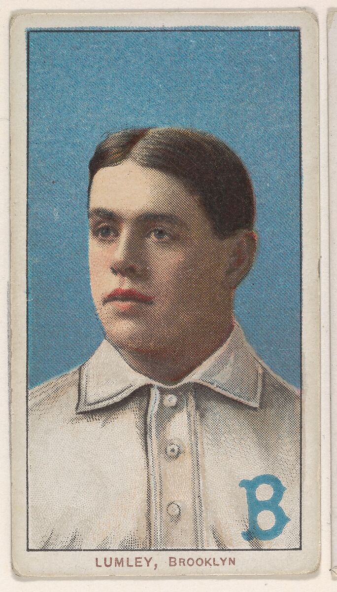 Lumley, Brooklyn, National League, from the White Border series (T206) for the American Tobacco Company, Issued by American Tobacco Company, Commercial lithograph 