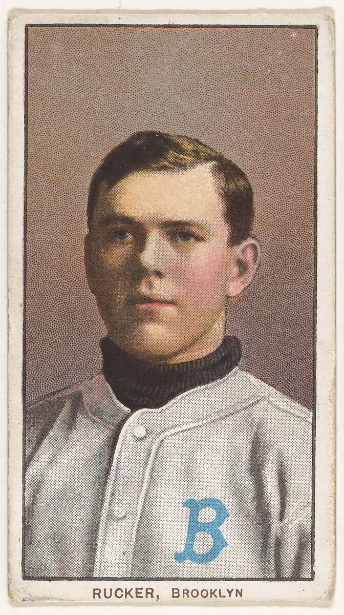 Rucker, Brooklyn, National League, from the White Border series (T206) for the American Tobacco Company, Issued by American Tobacco Company, Commercial lithograph