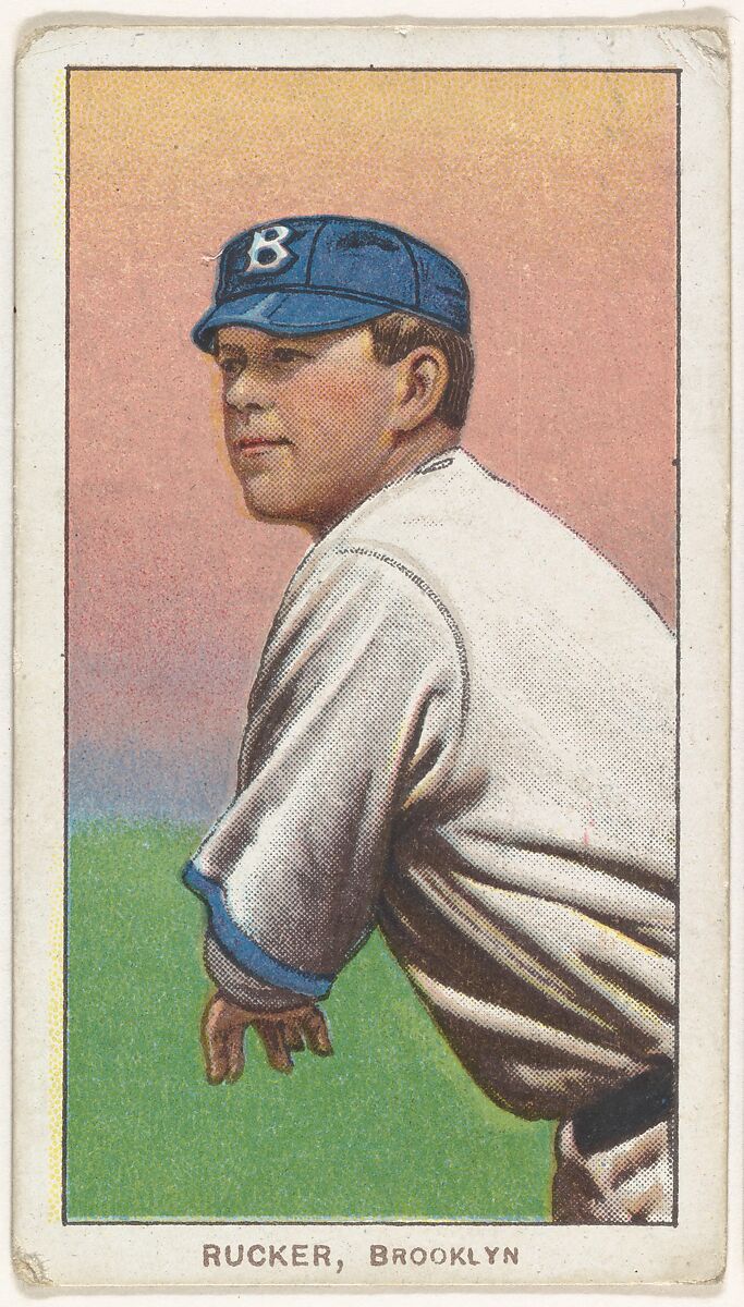Rucker, Brooklyn, National League, from the White Border series (T206) for the American Tobacco Company, Issued by American Tobacco Company, Commercial lithograph