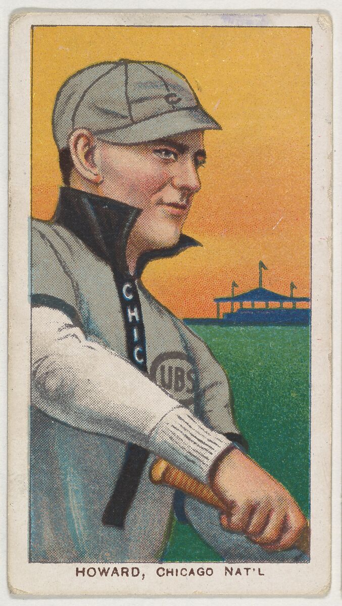 Howard, Chicago, National League, from the White Border series (T206) for the American Tobacco Company, Issued by American Tobacco Company, Commercial lithograph 