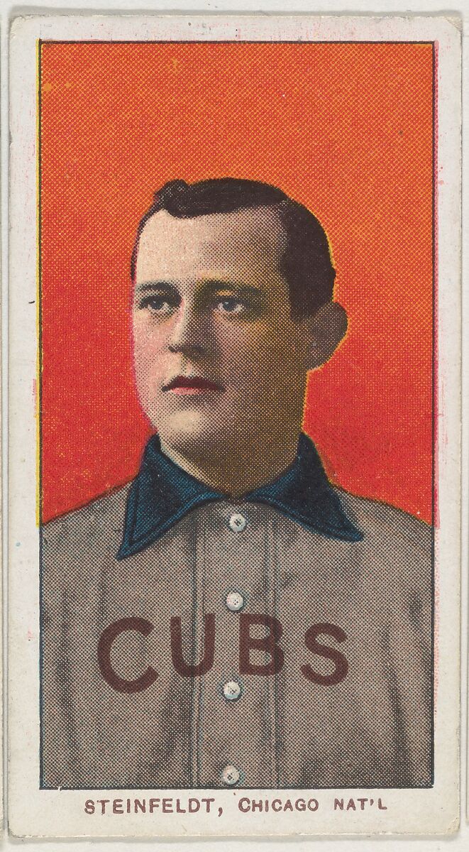 Steinfeldt, Chicago, National League, from the White Border series (T206) for the American Tobacco Company, Issued by American Tobacco Company, Commercial lithograph 