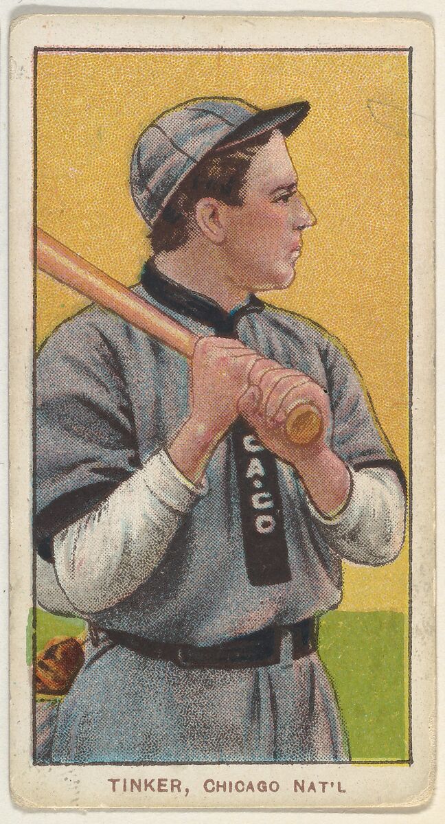 Tinker, Chicago, National League, from the White Border series (T206) for the American Tobacco Company, Issued by American Tobacco Company, Commercial lithograph 