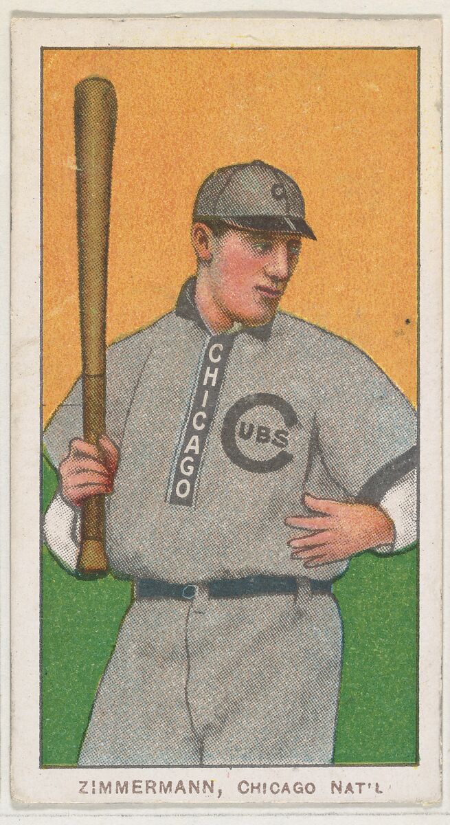 Zimmermann, Chicago, National League, from the White Border series (T206) for the American Tobacco Company, Issued by American Tobacco Company, Commercial lithograph 