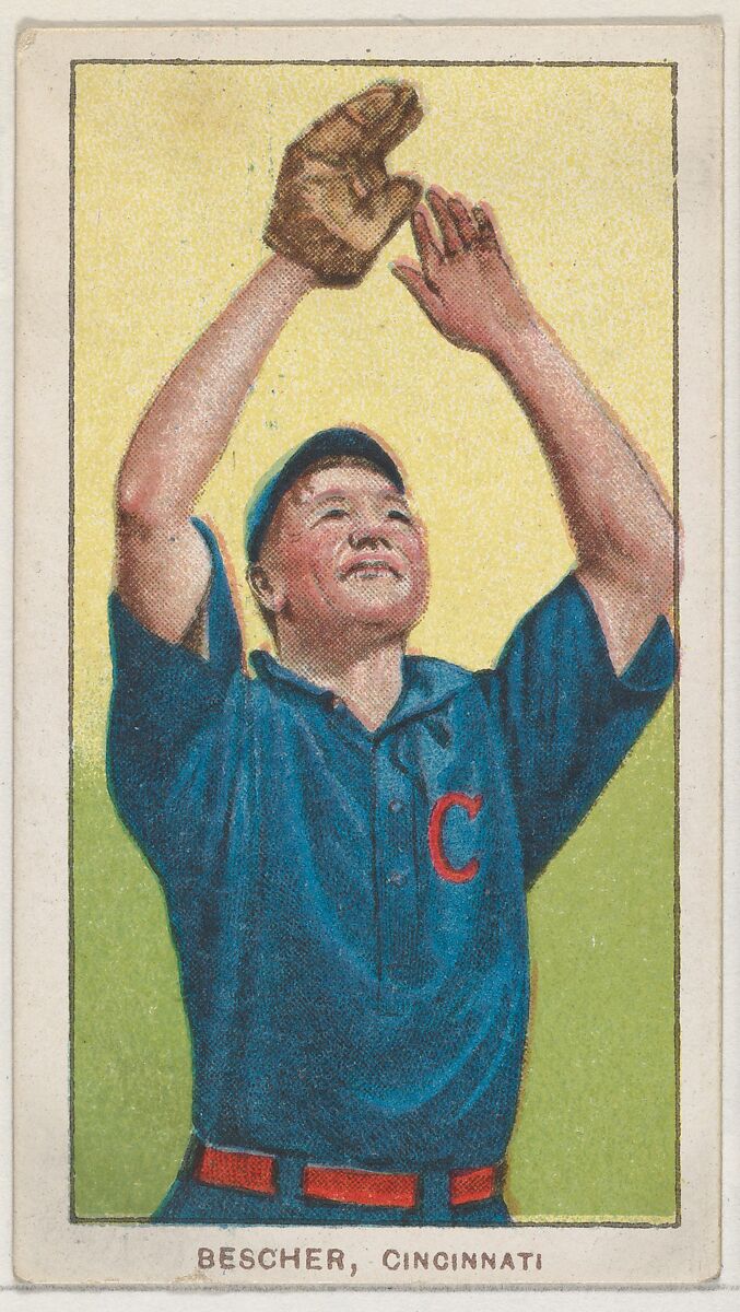 Bescher, Cincinnati, National League, from the White Border series (T206) for the American Tobacco Company, Issued by American Tobacco Company, Commercial lithograph 