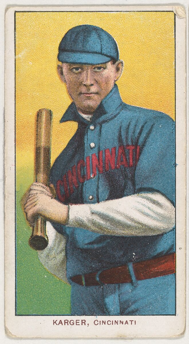 Karger, Cincinnati, National League, from the White Border series (T206) for the American Tobacco Company, Issued by American Tobacco Company, Commercial lithograph 