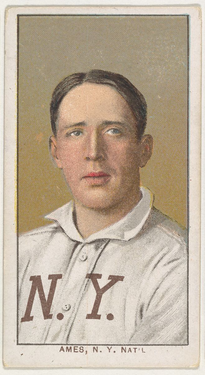 Ames, New York, National League, from the White Border series (T206) for the American Tobacco Company, Issued by American Tobacco Company, Commercial lithograph 