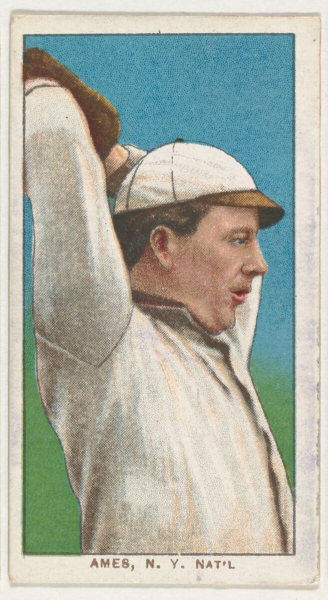 Ames, New York, National League, from the White Border series (T206) for the American Tobacco Company, Issued by American Tobacco Company, Commercial lithograph 