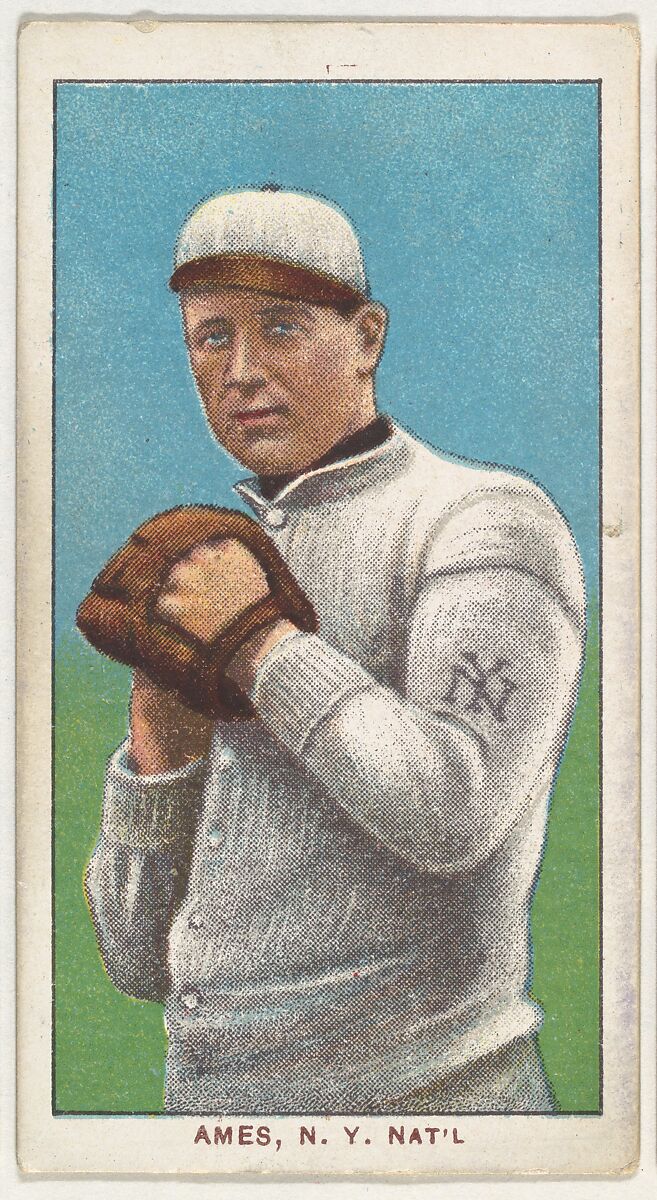 Ames, New York, National League, from the White Border series (T206) for the American Tobacco Company, Issued by American Tobacco Company, Commercial lithograph 